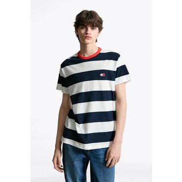 타미진스 공용 볼드 스트라이프 티셔츠 T32F1TTO37TMT1 TOMMY JEANS