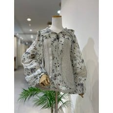 러브앤쇼 플라워나염 배색점퍼 LCEEPJP01