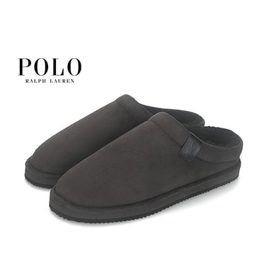 폴로 남성 21FW NEW 신상 출시 스웨이드 폴로 남성 슬리퍼 블랙 RF103266M