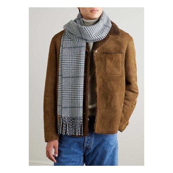 존스톤스 오브 엘긴 프린지 하운즈투스 울 스카프 46376663162948214