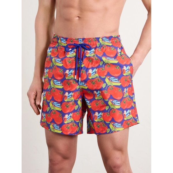 빌보콰 무레아 스트레이트 레그 미드 렝스 프린트 스윔 쇼츠 46376663163072948