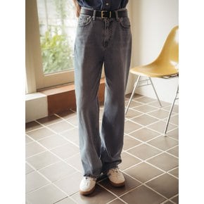 Semi-wide fit hybrid denim pants_Blue