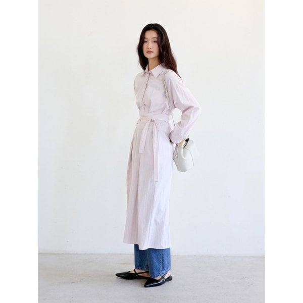 Feminine Wrap Tie Dress (Pink)