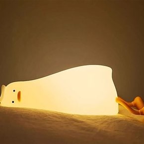 슬리핑 오리 실리콘 무드등