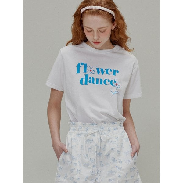 Flower Dance Short-Sleeved T-Shirt_White