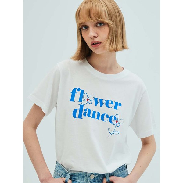 Flower Dance Short-Sleeved T-Shirt_White