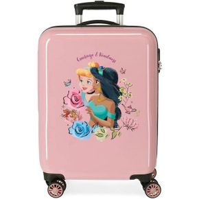 영국 디즈니 캐리어 Disney Princesses Cabin Suitcase Pink 38x55x20cm Rigid ABS Side Combina