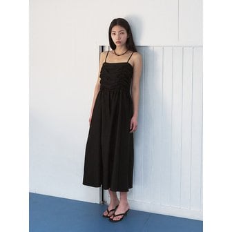 시스에이 셔링 포그 롱 원피스 [black]