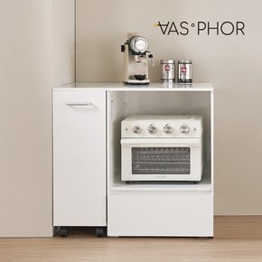 토르타 광파오븐 렌지대 주방 수납장 오픈형 600 +트롤리세트