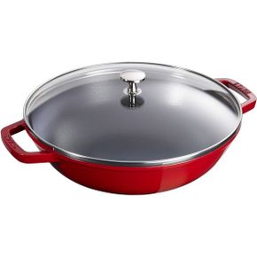 영국 스타우브 냄비 STAUB Cast Iron Wok Cherry 30 cm 1682984