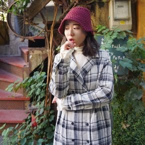 간절기아우터 가을 이중체크 셔츠st 롱 코트_P043233609