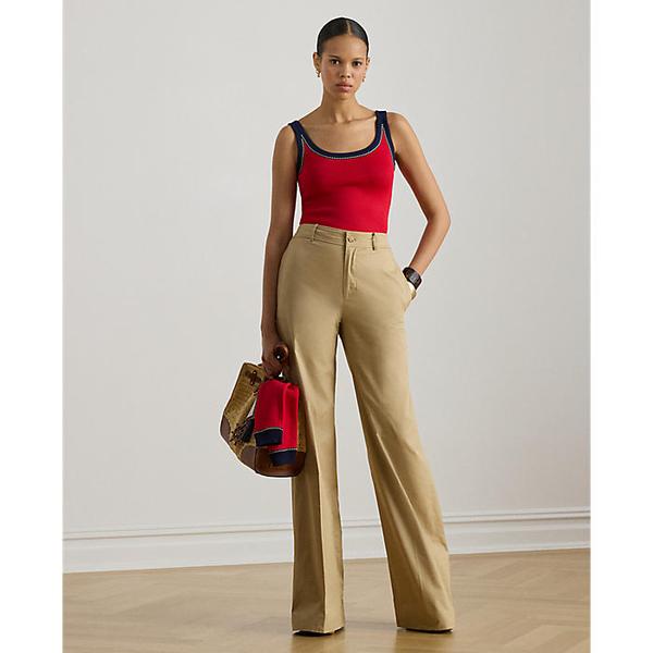 코튼 트윌 와이드 레그 팬츠(WMLRPNTSBV20346270)