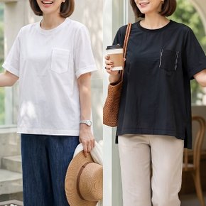 [엄마옷 로즈맘] 딱좋은포켓체인티셔츠