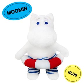 [공식정품] MOOMIN 튜브 무민 싯팅 인형 30cm - Blue/Red