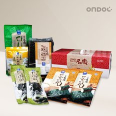 [바로배송]건어물 특선선물세트 1호(지주식재래김,지주식돌김구이김,녹차자반볶음,건다시마 ,참미역)