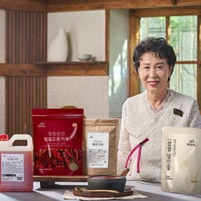 최명희 명인 종가 전통 수제 고추장 만들기 국내산 용기 세트
