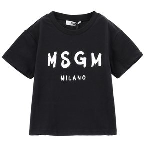 [기간한정세일] 26SS MSGM 키즈 로고 반팔 티셔츠 S6MSJUTH001 110-K