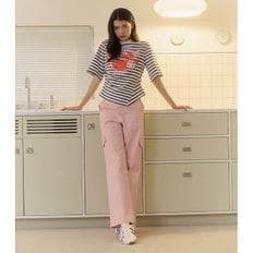 [BLUE LABEL] 자수 포인트 와이드 카고 팬츠 (ER2OPT07)