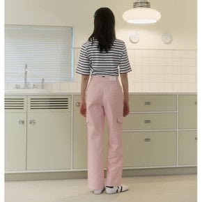 [BLUE LABEL] 자수 포인트 와이드 카고 팬츠 (ER2OPT07)