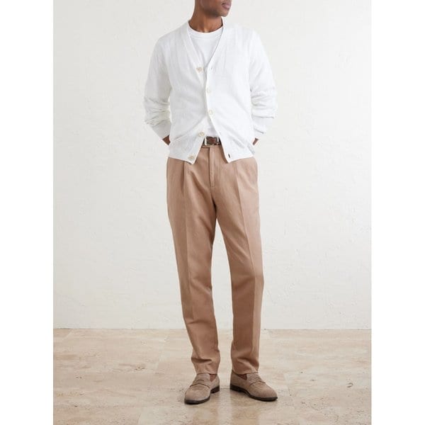 브루넬로쿠치넬리 리넨 코튼 블렌드 니트 가디건 46376663163115420