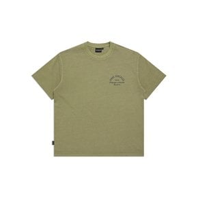 피그먼트 플라잉 타이거 티셔츠 - GREEN MOSS Z263UST020713