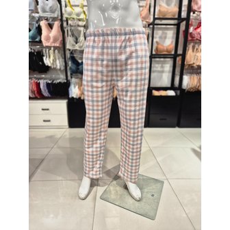 비너스 [시흥점] S 비너스 ) 극세사 체크 나염 남성 홈웨어 바지 [VEP3862M-BE]