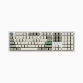 K10 PRO SE 쉘 화이트 2.4G 무선 핫스왑 바나나축 풀배열 사무실 기계식 키보드