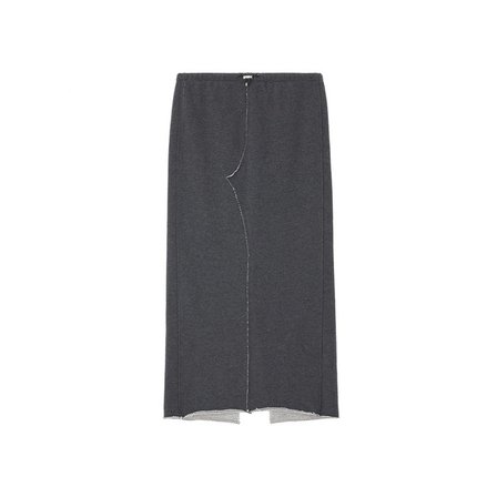 이터널 모먼트 Cut-out Long Skirt  _ CHARCOAL