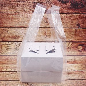 이룸팩 케이크박스용 비닐봉투 1호 100장 케익비닐 쇼핑백
