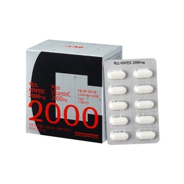 정관장 랩LAB 맥스 비타민C 2000mg 120정 (2개월분) 1박스 +쇼핑백 증정