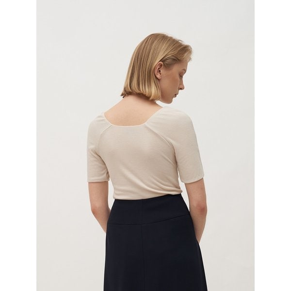 TTR RIBBED SQUARE NECK TOP 3COLOR