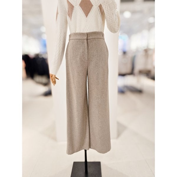 [파주점] [더아이잗컬렉션]울 플란넬 와이드핏 슬랙스 팬츠 CRBA0SL761