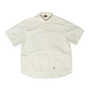 Hidden pocket shirt CREAM YELLOW