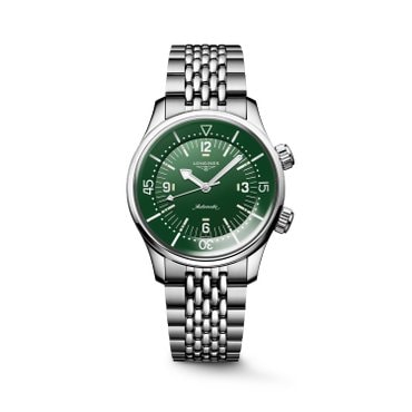 론진 레전드 다이버 그린 다이얼 39MM L3.764.4.06.6