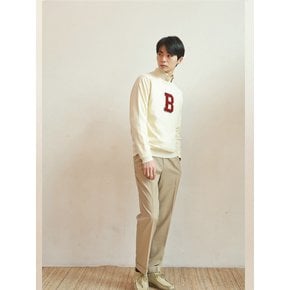 Wool soft two tuck adjust pants (Beige)