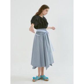 RUNWAY SKIRT_faded denim