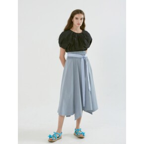 RUNWAY SKIRT_faded denim