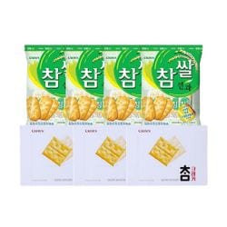 크라운 참쌀 선과 115g x4개 + 크라운 참 크래커 280g x4개