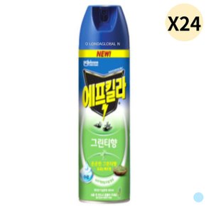 에프킬라 에어로졸 모기약 살충제 그린티 500ml X24