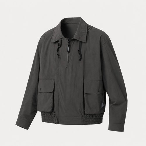 26 water repellent light jacket 2 - charcoal (5746