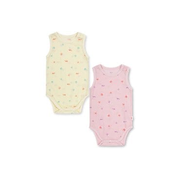 탑텐키즈 25년 SS (공용) 유아 메쉬 민소매 바디수트 (2PACK) MKF5UI3307
