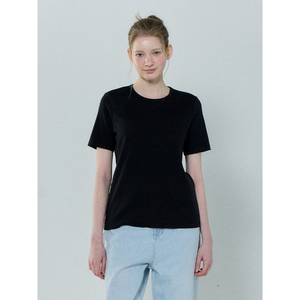 여성 모달 크루넥 레귤러핏 반팔 티셔츠 LATS0222