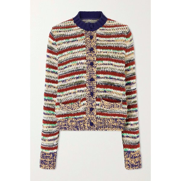 멀티 스트라이프 코튼 블렌드 가디건 46376663162958842