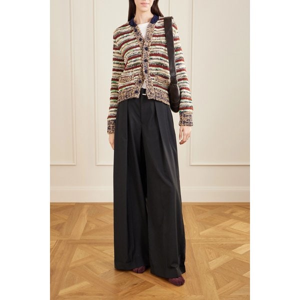 멀티 스트라이프 코튼 블렌드 가디건 46376663162958842