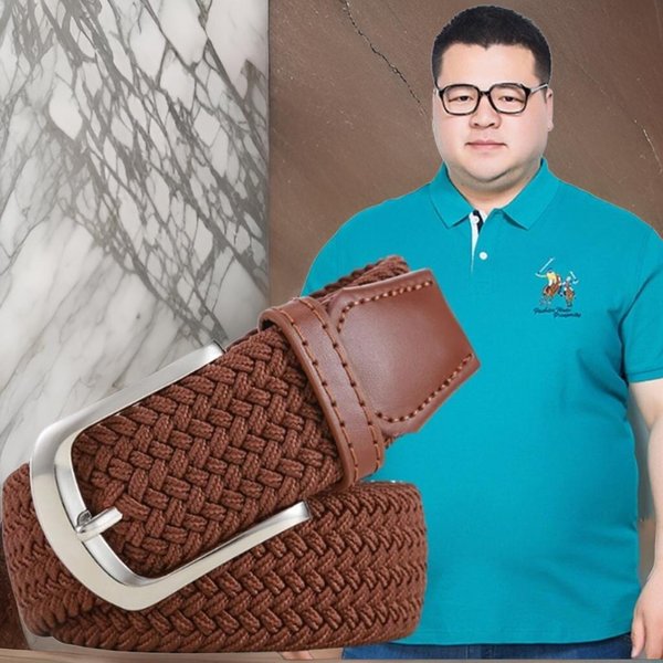 [옷자락] 남성 길이조절 고탄력 꽈배기 스판 벨트