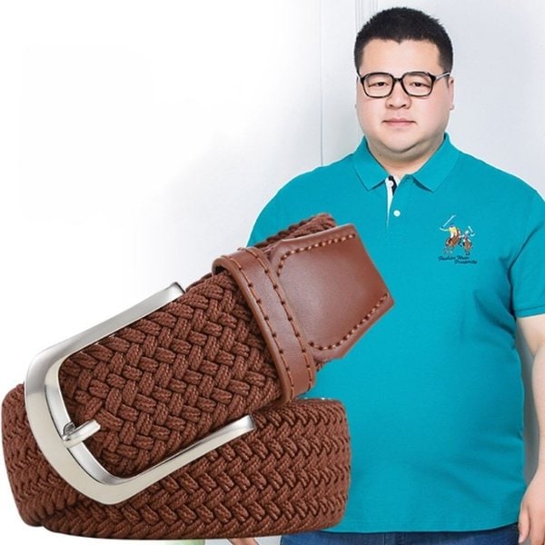 [옷자락] 남성 길이조절 고탄력 꽈배기 스판 벨트