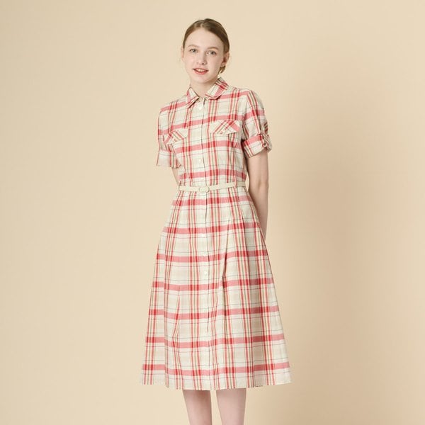 [여주점] 커런트체크 원피스 B3M4O636