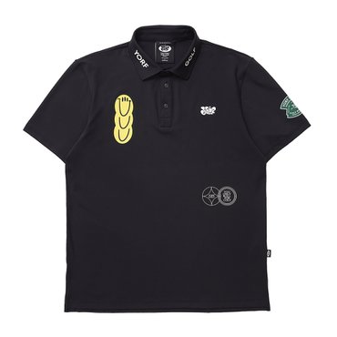 욜프 M PK SHIRTS CLUB BLACK 욜프 남성 PK 셔츠 클럽 블랙