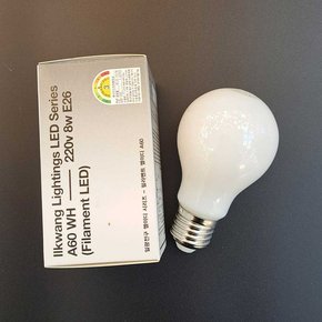 LED 시리즈 F-LED A60 WH 8W 디밍램프 E26