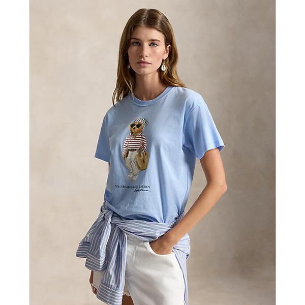 여성 폴로 베어 코튼 저지 티(WMPOKNINCU21287400)